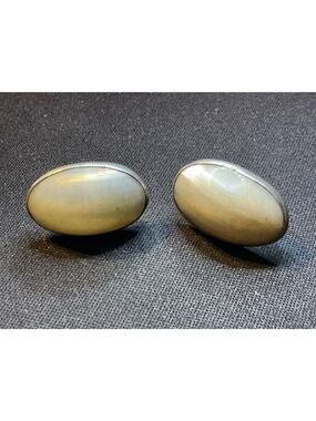 925 Silver Mexico Post Pearl Earrings Signed Cerro Blanco